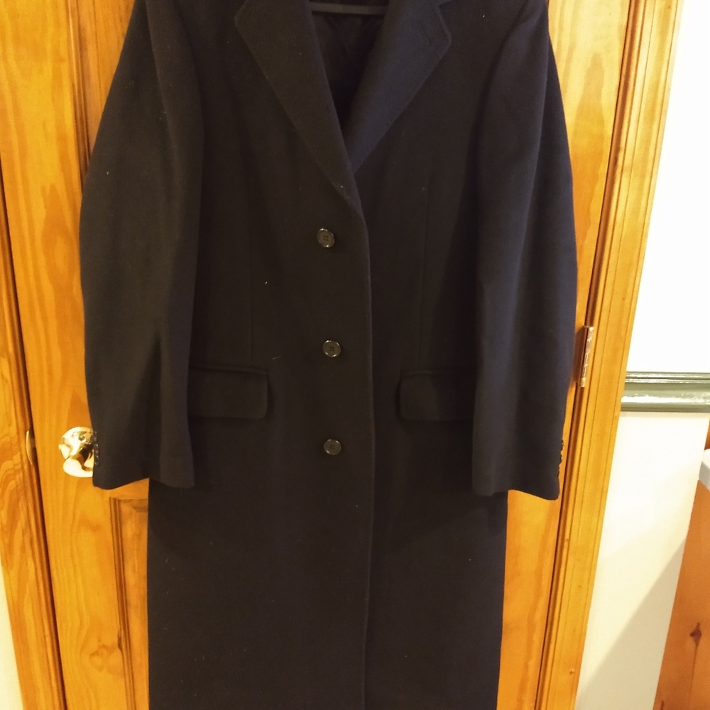 Adams Row wool trench coat